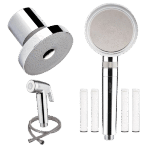 Luxury Silver Shower Filter Set